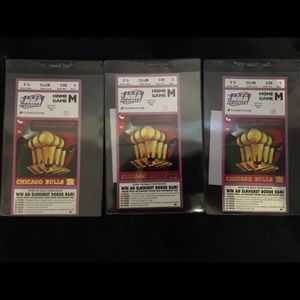 1998 NBA Finals Chicago Bulls Game 5 Ticket Stubs, Michael Jordan The Last Dance